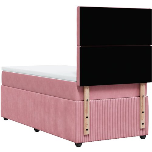 Box spring krevet s madracem ružičasti 100x200 cm bar&amp;scaron;unasti Slike