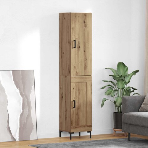 vidaXL Visok predalnik Umetni hrast 69,5 x 34 x 180 cm Konstruiran les Cene