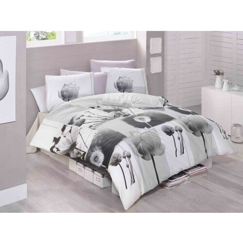  florence whitegreyblack ranforce single quilt cover set (de) Cene