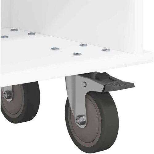  stalak Bijelo 100 x 35 x 35 cm Konstruirano drvo Slike