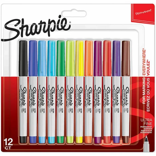 Sharpie Marker Ultra Fine, 12 kosov