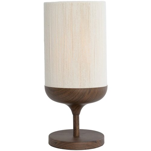 Light & Living Temno rjava namizna svetilka s tekstilnim senčilom (višina 50 cm) Dania – Cene