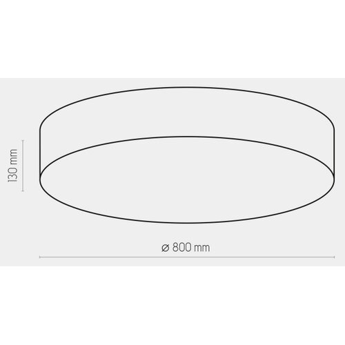  plafonsko svetlo rondo 6xE27/15W/230V, prečnik 80 cm, crno Slike