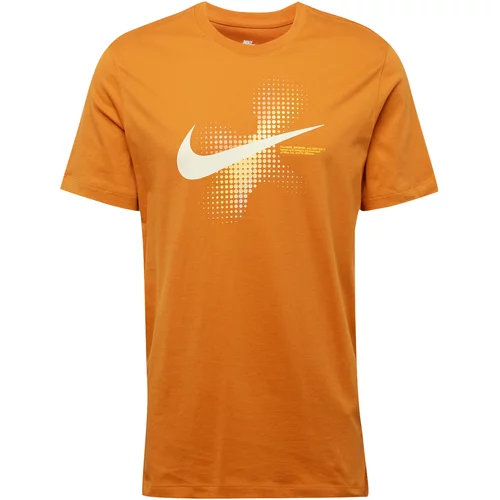 Nike Sportswear Majica 'SWOOSH' pijesak / svijetložuta / narančasta