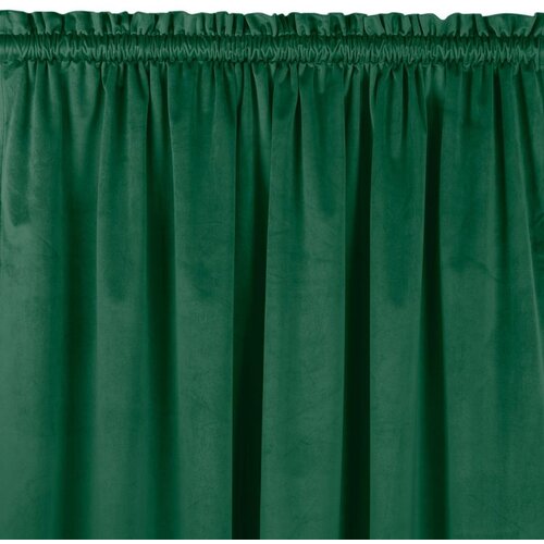  Curtain VILA color bottle green style classic 5 cm pole pocket with 3 cm fringe velvet 135x225 HOMEDE Cijene