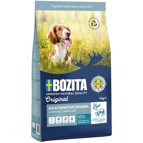Bozita Original Sensitive Digestion jagnjetina &amp;amp; riž - brez žit - Varčno pakiranje: 2 x 3 kg Slike