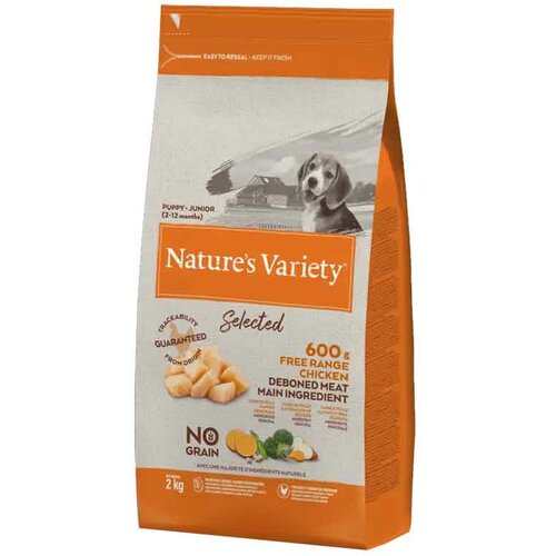 Nature's Variety Hrana za štence Selected Junior, Piletina - 2 kg Cene
