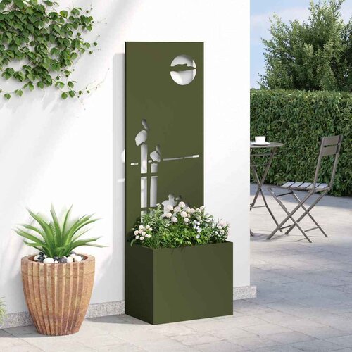  Privatnost u vrtu Rezbarija Maslinovo zelena 50 x 32 x 150 cm Slike