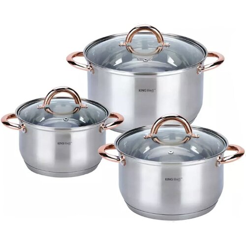 Shumee jekleni lončki 6 element kinghoff rosegold KH-1762, (21385491) Cene