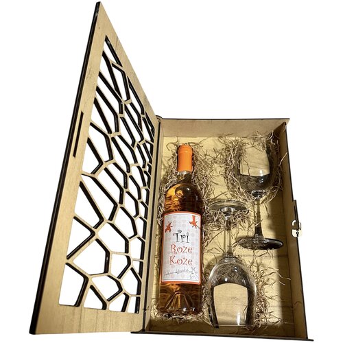 Erdevik Tri Roze Koze Gift Box 2 ča&amp;scaron;e - model saće Slike