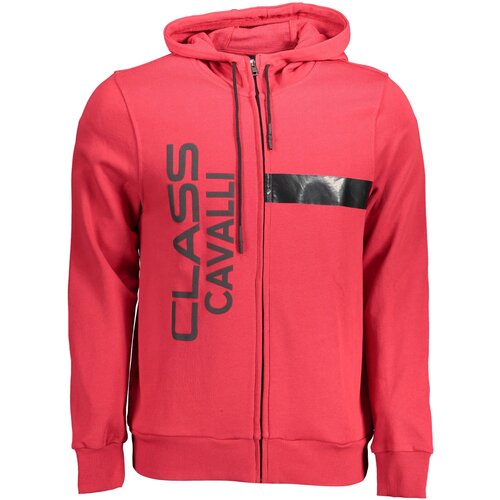 Cavalli Class SWEATSHIRT WITH ZIP MAN RED Cene