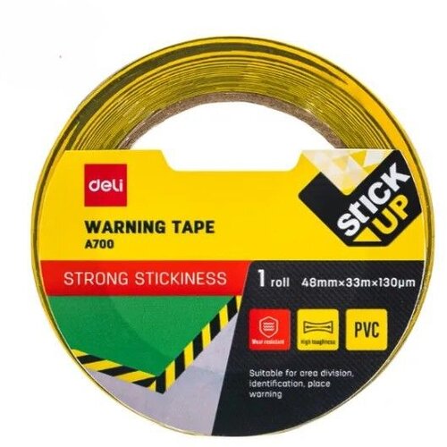 Deli Traka - 130Mic Ea700, 48mmx33m, Žuto-Crna Slike
