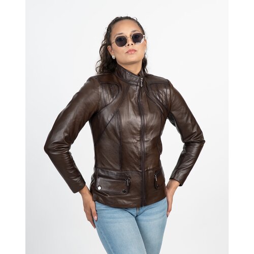 La Force Fashion Kožna jakna Cris - Braon Cene