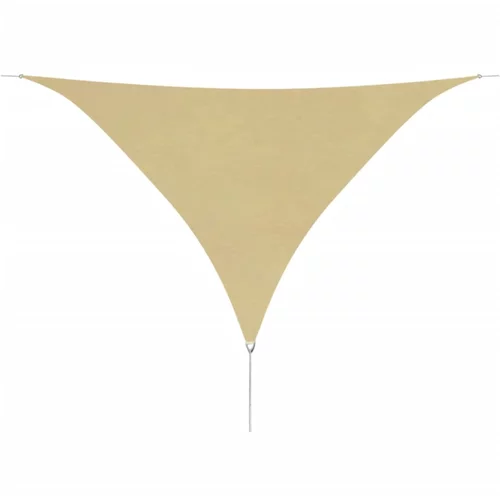 vidaXL sjenica od oksford tkanine trokutasta 3,6 x 3,6 x 3,6 m bež