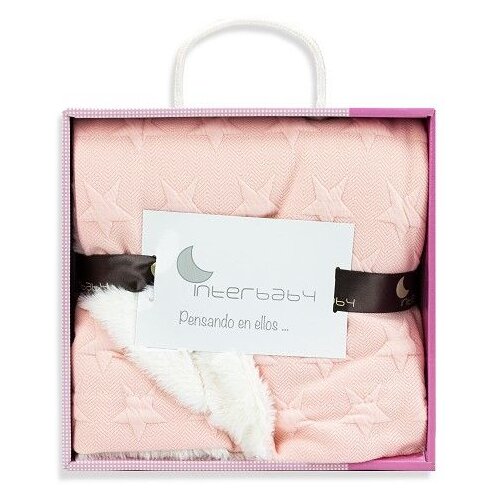 Interbaby Dvostrana Dekica 80x100cm Stars Pink Cijene