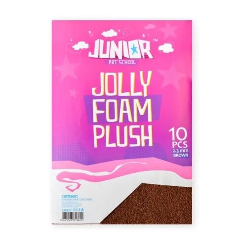 Junior jolly plush foam eva pena pliš a4 10k - odaberite nijansu braon ( 134227 ) Cene