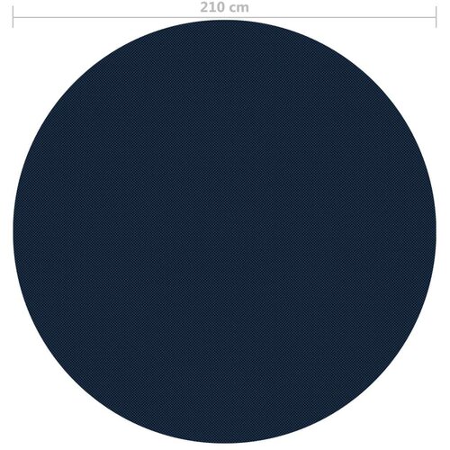  Plavajoča PE solarna folija za bazen 210 cm črna in modra Slike