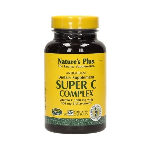 Nature&amp;#039;s Plus super C kompleks - 90 veg. kapsul Slike