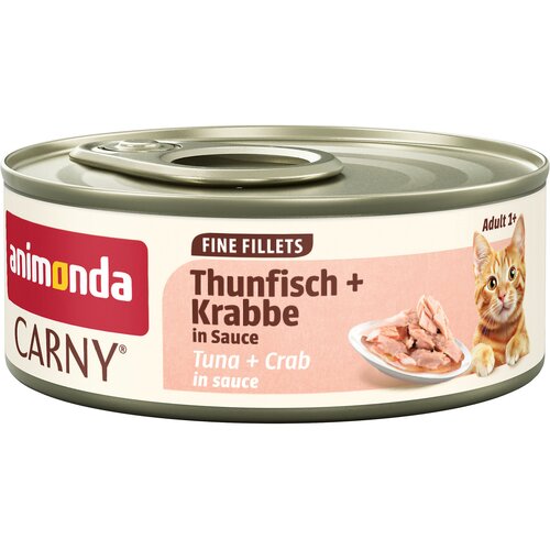  Ekonomično pakiranje animonda Carny Adult Fine Fillets u umaku 24 x 60 g - Tuna i rakovi Cijene
