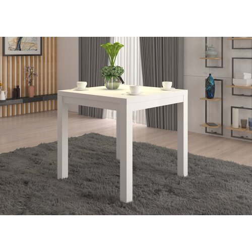 ADRK Moderna kvadratna kavna mizica OLAF 1 80x80 - BELA Slike