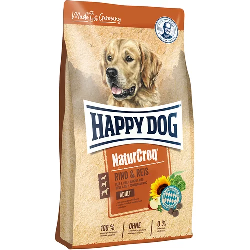 Happy Dog NaturCroq govedina z rižem - Varčno pakiranje: 2 x 15 kg