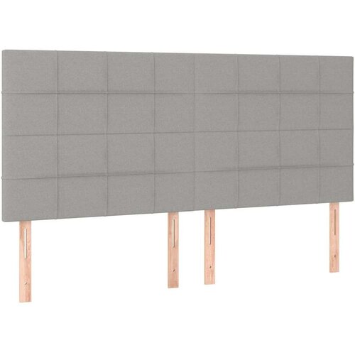  Box spring s madracem svjetlosiva 160x200 cm tkanina Slike