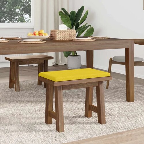  Jastučić za klupu Tkanina Svijetlo žuta Dubina 35 cm - Svjetložuta 60 x 38 x 6 5 cm Slike