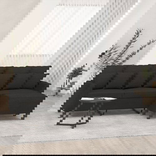 vidaXL trosed s stolčkom za noge črn 180 cm blago Cene