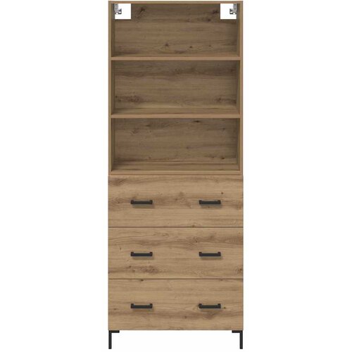  Highboard Umjetnički hrast 69,5 x 34 x 180 cm Konstruirano drvo Slike