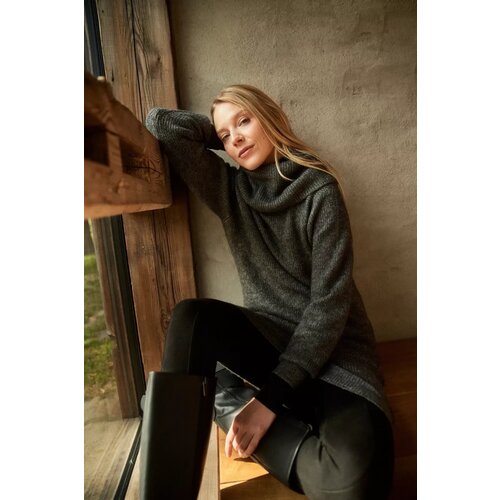 Marisse Graphite Turtleneck Sweater Dress Cijene