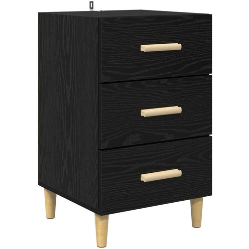  Noćni ormar Crni hrast 40 x 40 x 66 cm Konstruirano drvo Slike