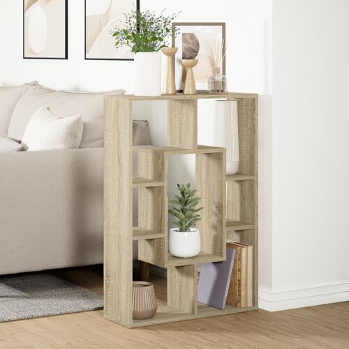  Regal za knjige boja hrasta 63x20x90 cm od konstruiranog drva Slike