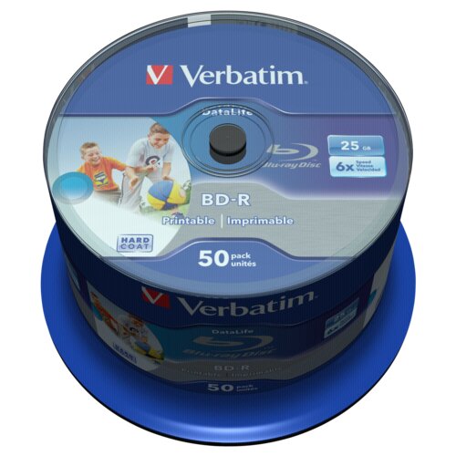 Verbatim 1x50 BD-R Blu-Ray 25GB 6x Speed DL Wide Printable CB Cijene