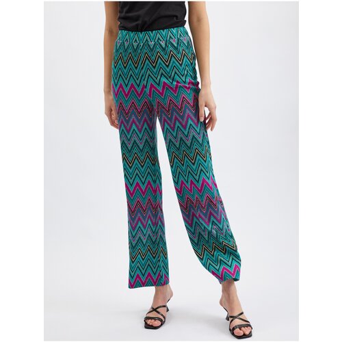 Orsay Pink-Green Ladies Patterned Pants - Women Cijene