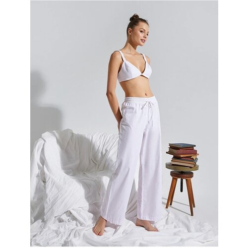 Koton Pajama Bottoms - White - Wide leg Slike