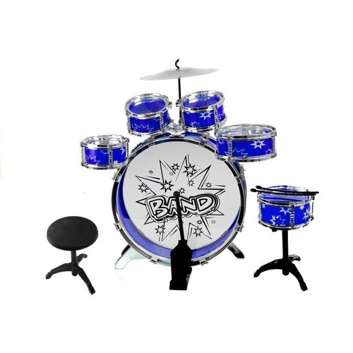  6 Drums With Disc Set For Young Drummer Blue Slike