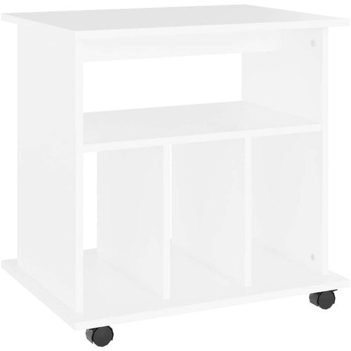 vidaXL s kotačima bijeli 60 x 45 x 60 cm od iverice Cene