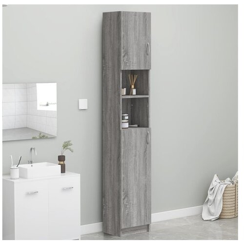  Kopalni&scaron;ka omarica siva sonoma 32x25,5x190 cm konstruiran les Cene