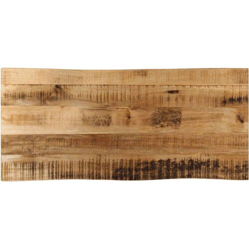 Stolna ploča sa živi rub 80x40x2 5 cm masivno grubo drvo manga Slike