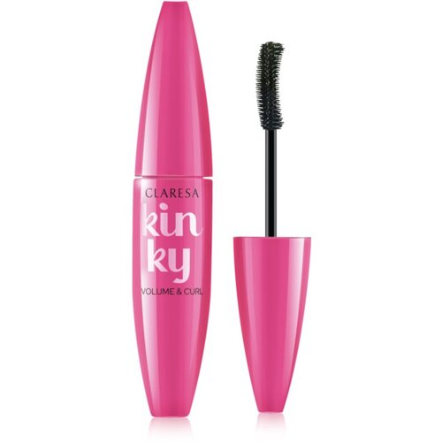 Claresa Kinky maskara za volumen i uvijanje trepavica nijansa 01 Deep Black 10 g Slike