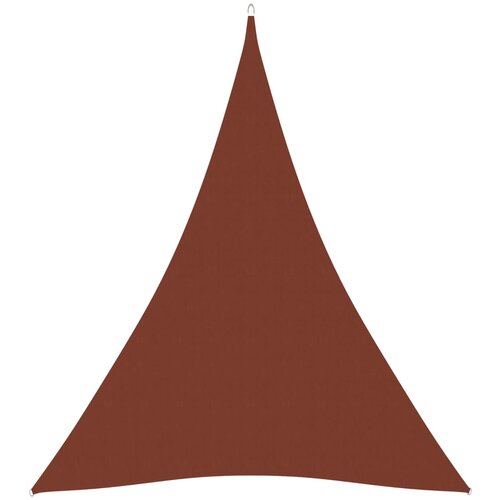 vidaXL Senčno jadro oksford blago trikotno 5x7x7 m terakota Cene