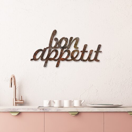 Opviq zidna dekoracija Rusty Bon Appetit, 30x50 cm, Braon Cene