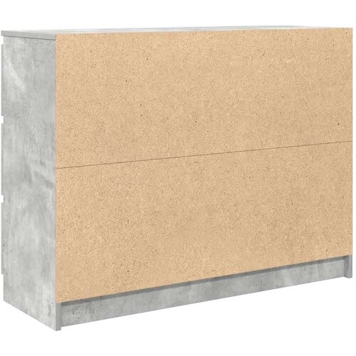 VidaXL Komoda beton siva 100x35x76 cm konstruirano drvo Slike