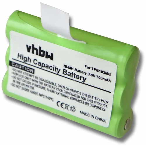 VHBW Baterija za Topcom Babytalker 1010 / 1020 / 1030, 700 mAh