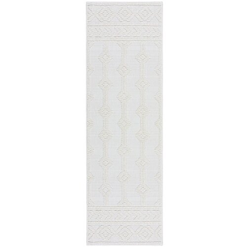 Flair Rugs Kremno bel tekač iz šenila 60x240 cm Shyla – Cene