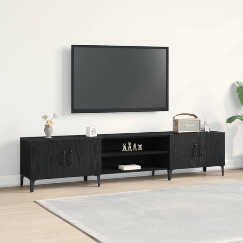 TV ormar Crni hrast 180 x 31,5 x 40 cm Konstruirano drvo Cene