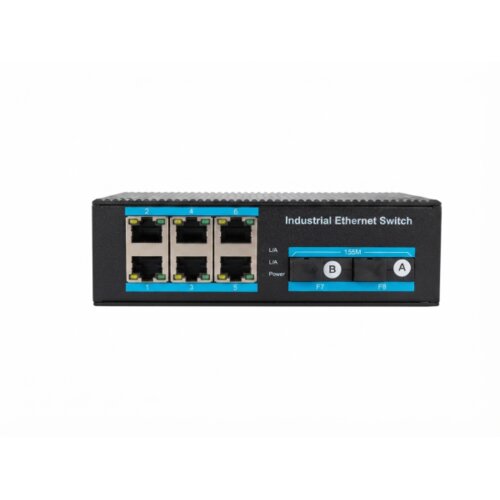 ExeLink ISF1008 neupravljivi industrijski switch 6x10/100 Base-TX ports 2x100 Base-FX SC Port Cene