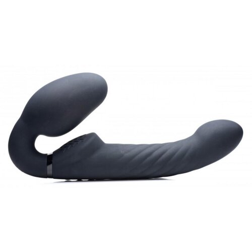 Strap U spiralni strap on bez pojasa, crni Slike