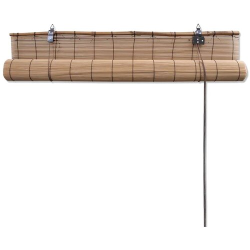  Smeđe rolete od bambusa 80 x 160 cm Slike