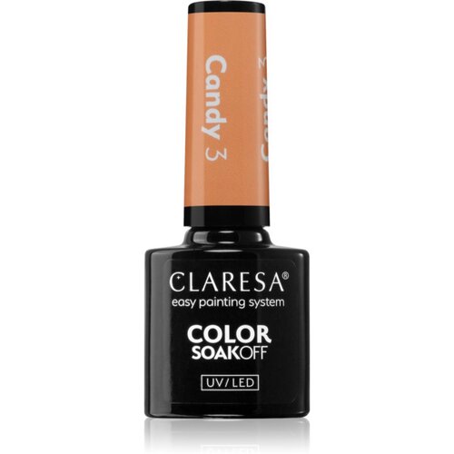 Claresa SoakOff UV/LED Color Candy gel lak za nohte odtenek 3 5 g Slike